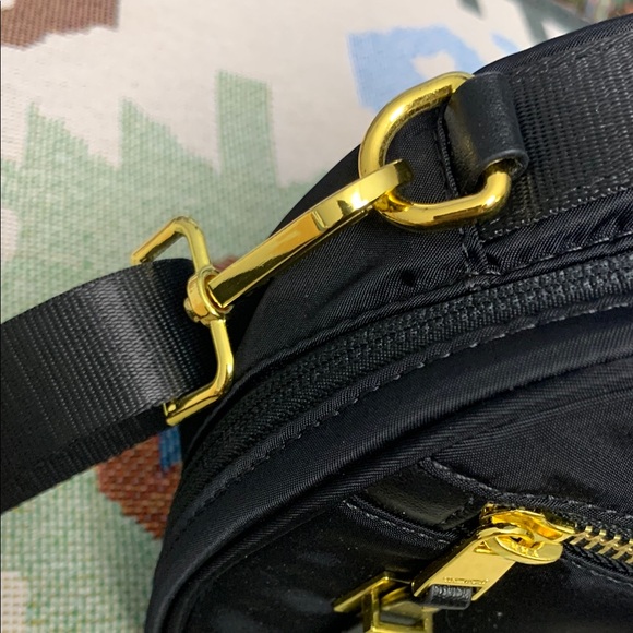 Tumi Black Crossbody Bag with Gold Accents - Picture 8 of 8